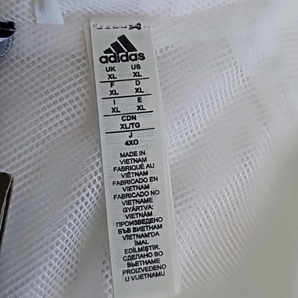 NWT Super Rare Vintage Adidas Worldwide Sport Windbreaker Jacket White size XL